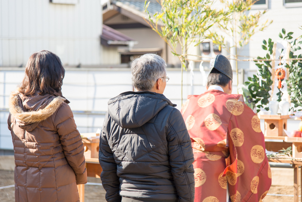 北欧輸入住宅の地鎮祭を千葉県習志野市で執り行いました！