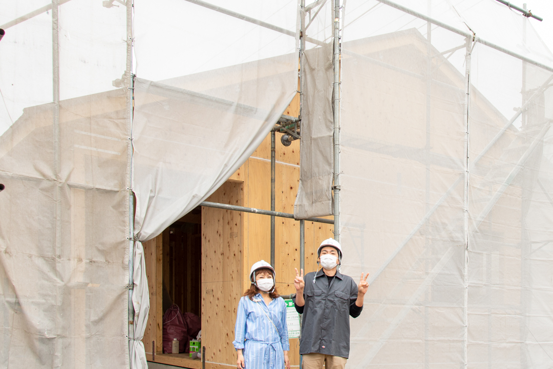 平屋建てのアメリカンハウスが上棟しました！