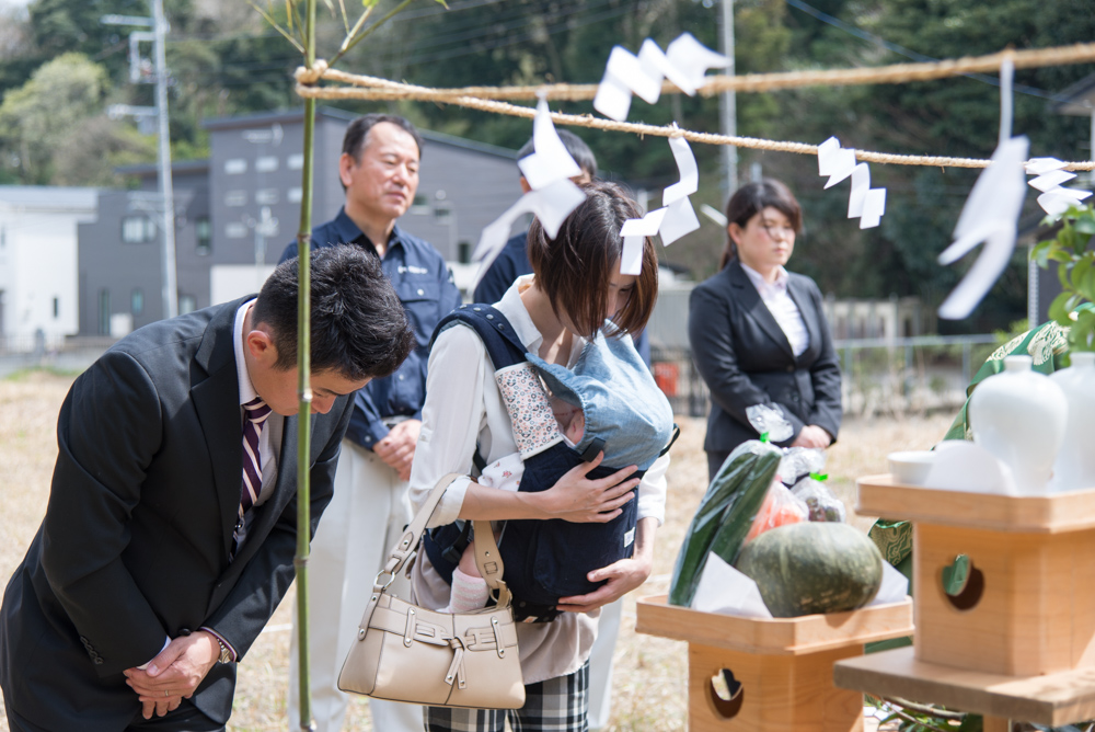 ご家族揃って家づくりの祈願