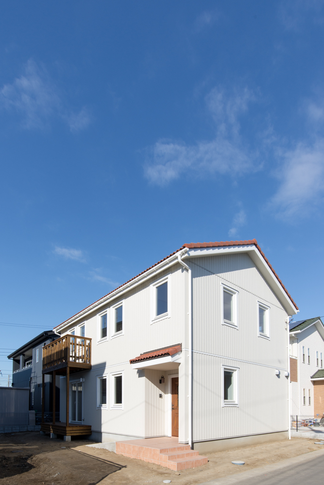 北欧輸入住宅「スウェーデンの家」千葉県千葉市、竣工外観