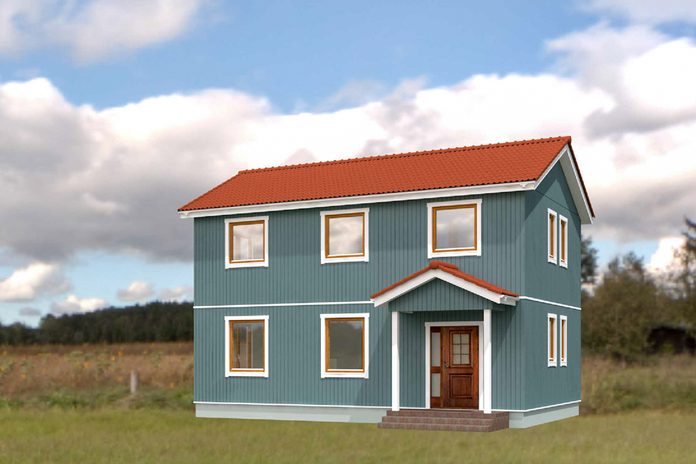 北欧輸入住宅「スウェーデンの家」千葉県松戸市、完成予想イメージ