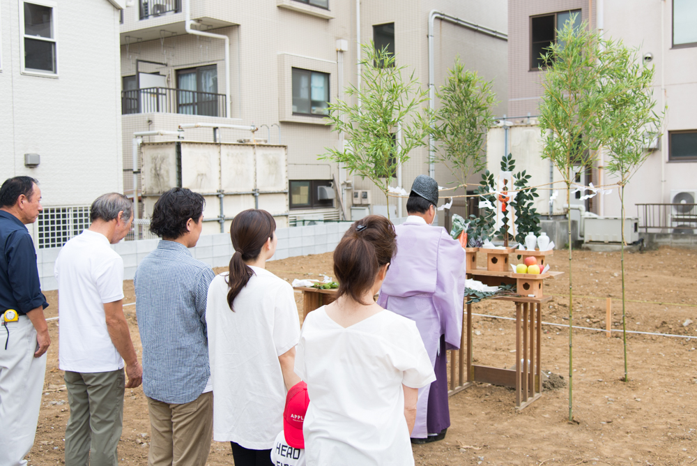 千葉県松戸市で輸入住宅の地鎮祭を執り行いました