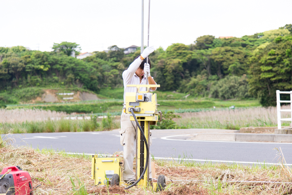 千葉県銚子市で輸入住宅の地盤調査を実施